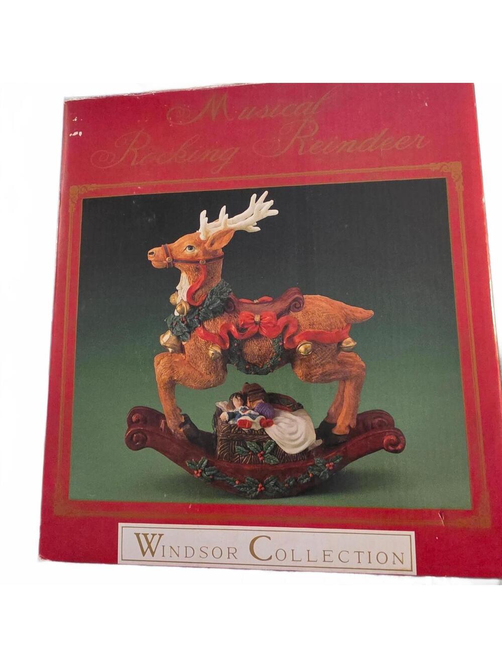 Vintage Windsor Collection Musical Rocking Reindeer in Original Box